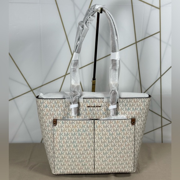 NWT MICHAEL KORS Jet Set Tote - Picture 1 of 5